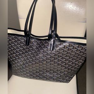 Authentic Goyard Black Tote Bag